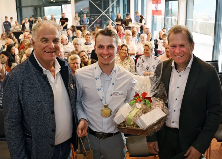 Mit BGM Erich Rohrmoser und SLSV Bartl Gensbichler